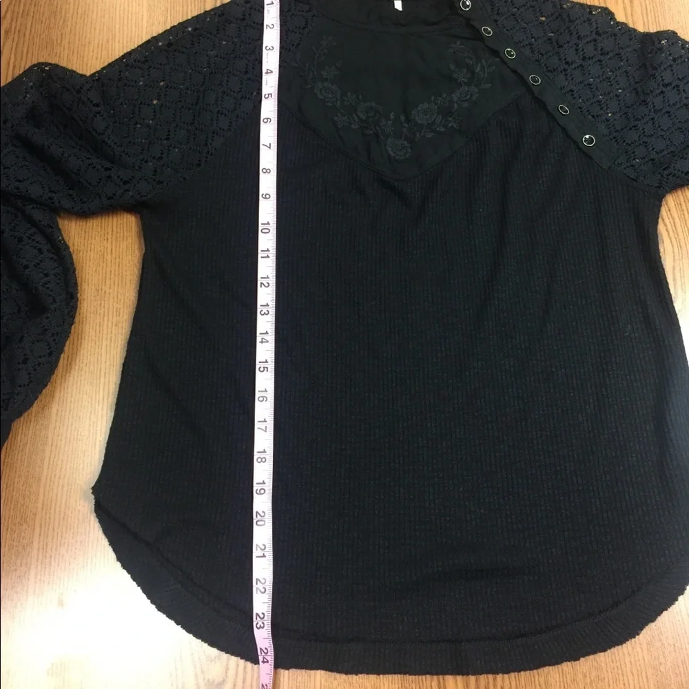 Free People Sweetest Thing Black Thermal